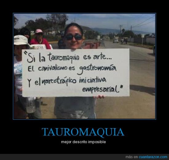 narcotrafico,canibalismo,gastronomia,toros,tauromaquia,cartel